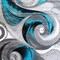 Flash Furniture Turquoise 8' x 10' Modern Ocean Waves Area Rug ACD-RG410-810-TQ-GG - alternate 4